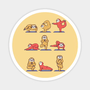 Sloth Yoga Magnet